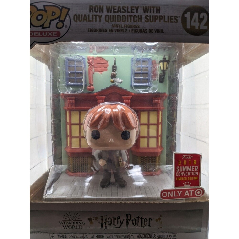 Funko Pop Harry Potter Ron Weasley Quidditch 142, Gryffindor Action Figure